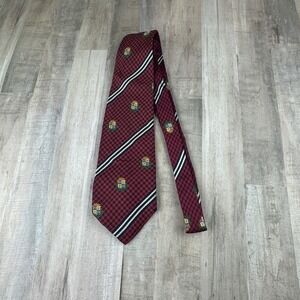 Vintage Oliver Grant Men's Tie Made in Paris France 3.75"x60" Neck Tie Red